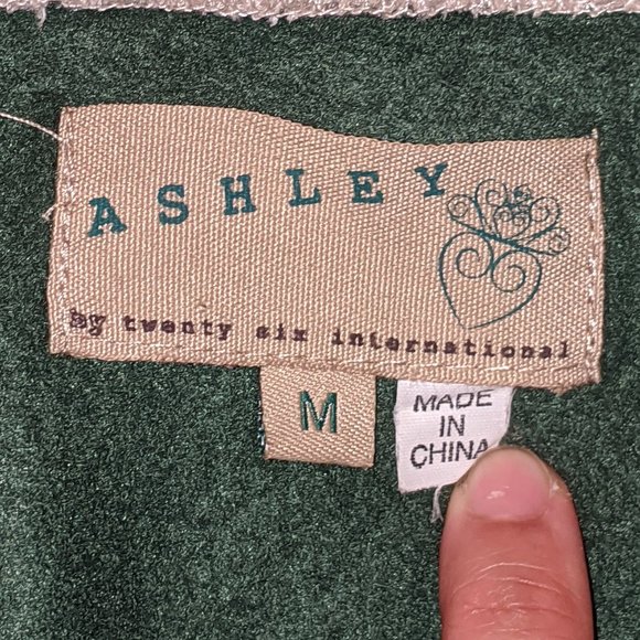 Ashley Green & Cream Varsity-Style Jacket. Size: M - Picture 8 of 9